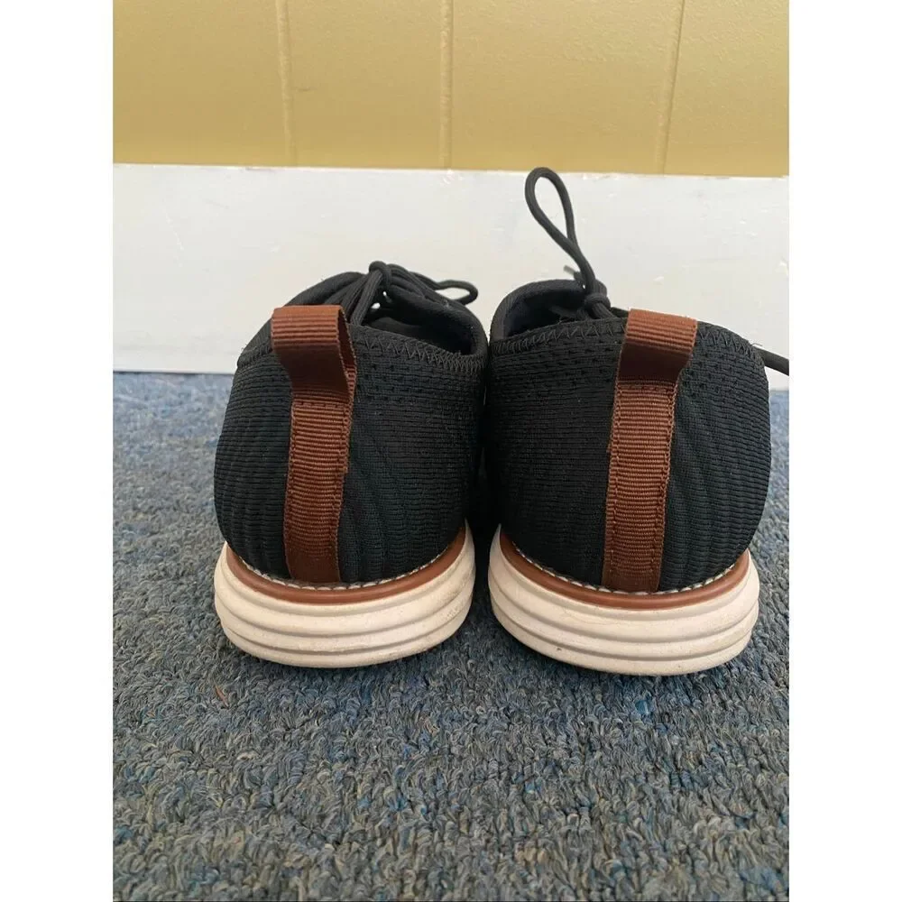 Vance Co men 13 knit outer tie up casual shoe w/memory foam insole black